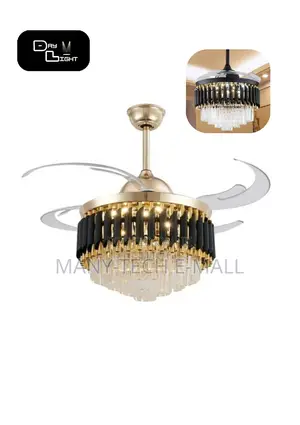 Chandelier Fan With Light (Remote Control).