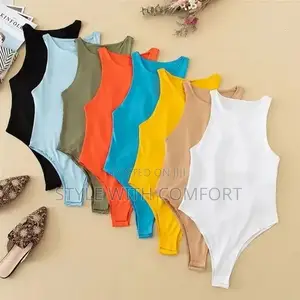 Ladies Sleeveless Bodysuit-- Cotton