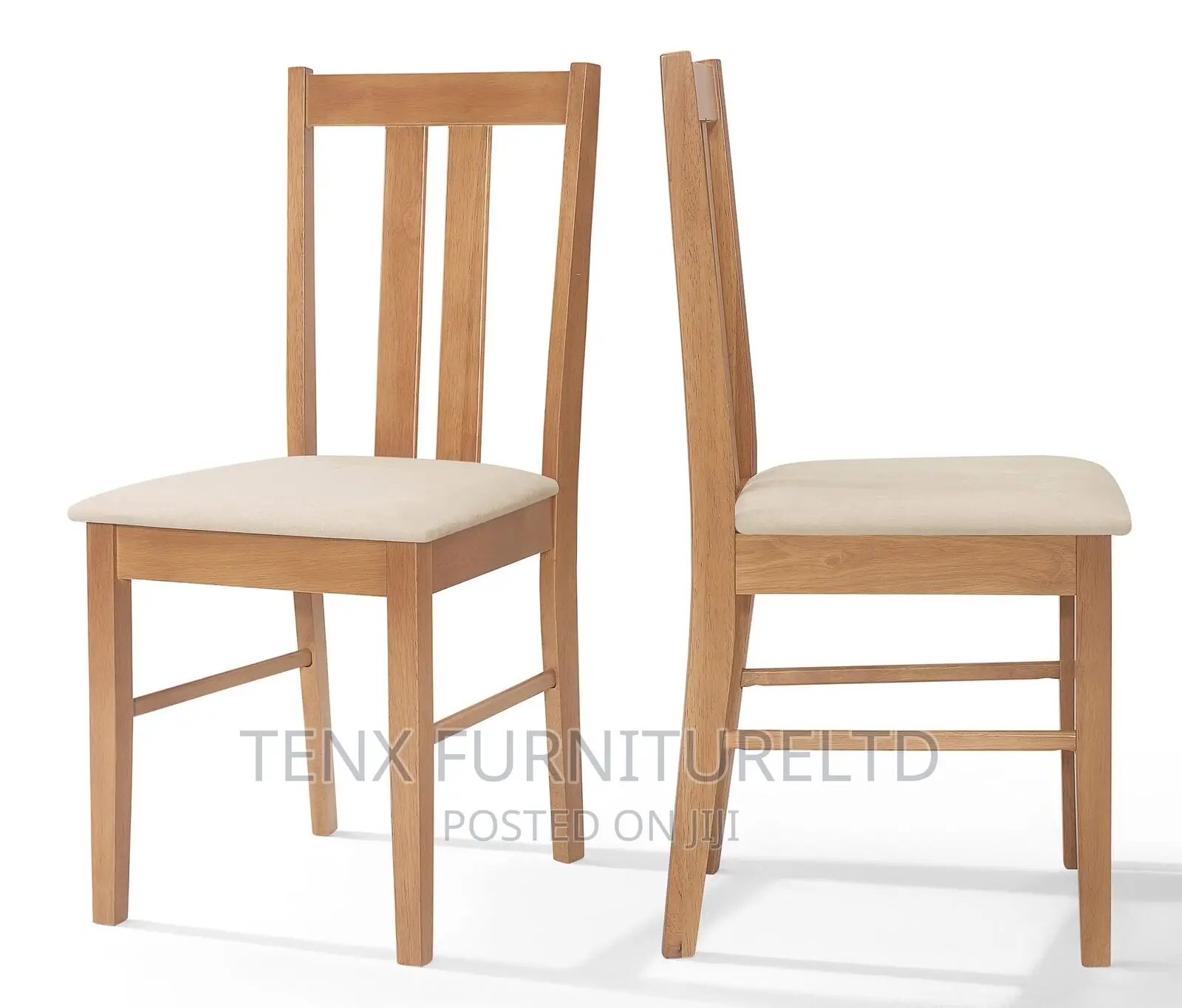 Solid Wooden Dining Table and 2 Chairs Set in Light Oak