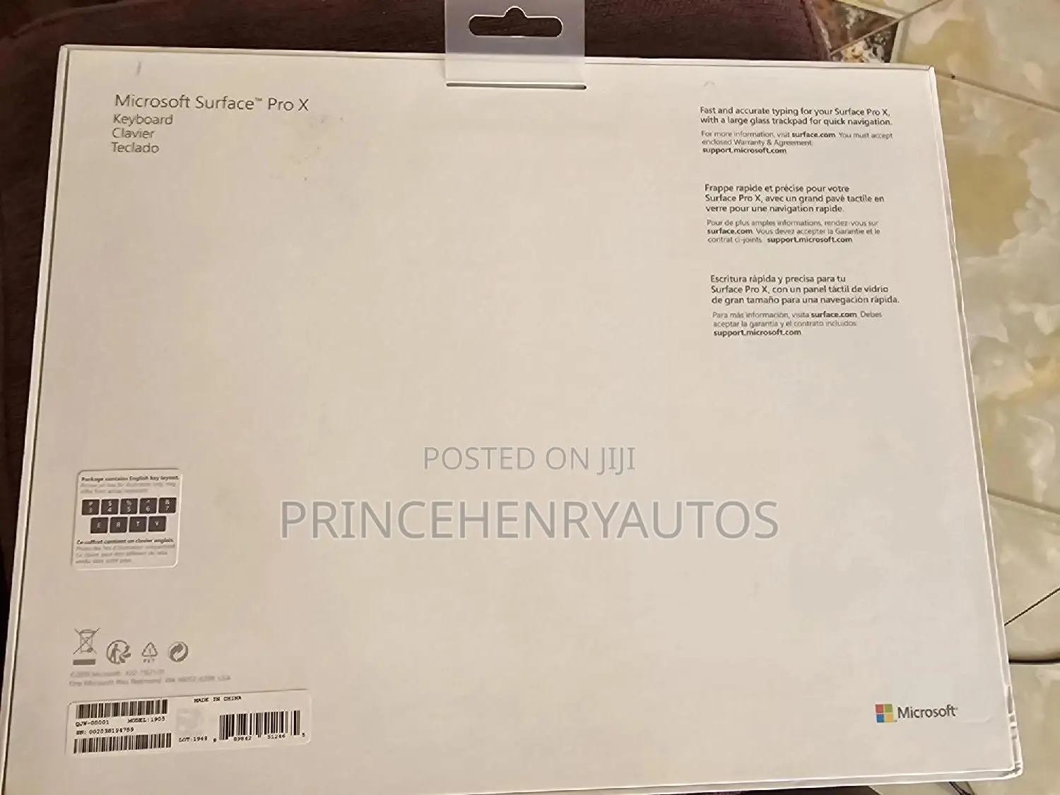Microsoft Surface Pro Keyboard for Pro 8 and Pro X QJW-00001