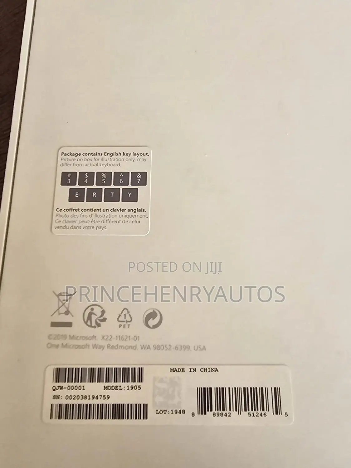 Microsoft Surface Pro Keyboard for Pro 8 and Pro X QJW-00001