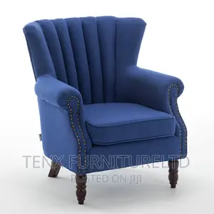 Chesterfield High Back Armchair Upholstered Winged Chairs