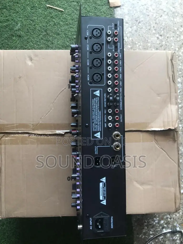 J J DJ-001E 6-Channel Professional DJ Mixer