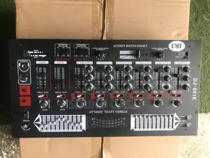 J J DJ-001E 6-Channel Professional DJ Mixer