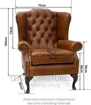 Chesterfield Chair With Matching (Footrest)
