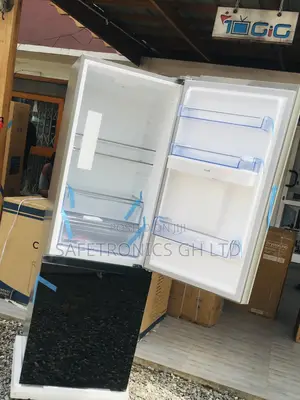 309L  Pearl Glass Doubledoor Black Bottomfreezer PF-400BG