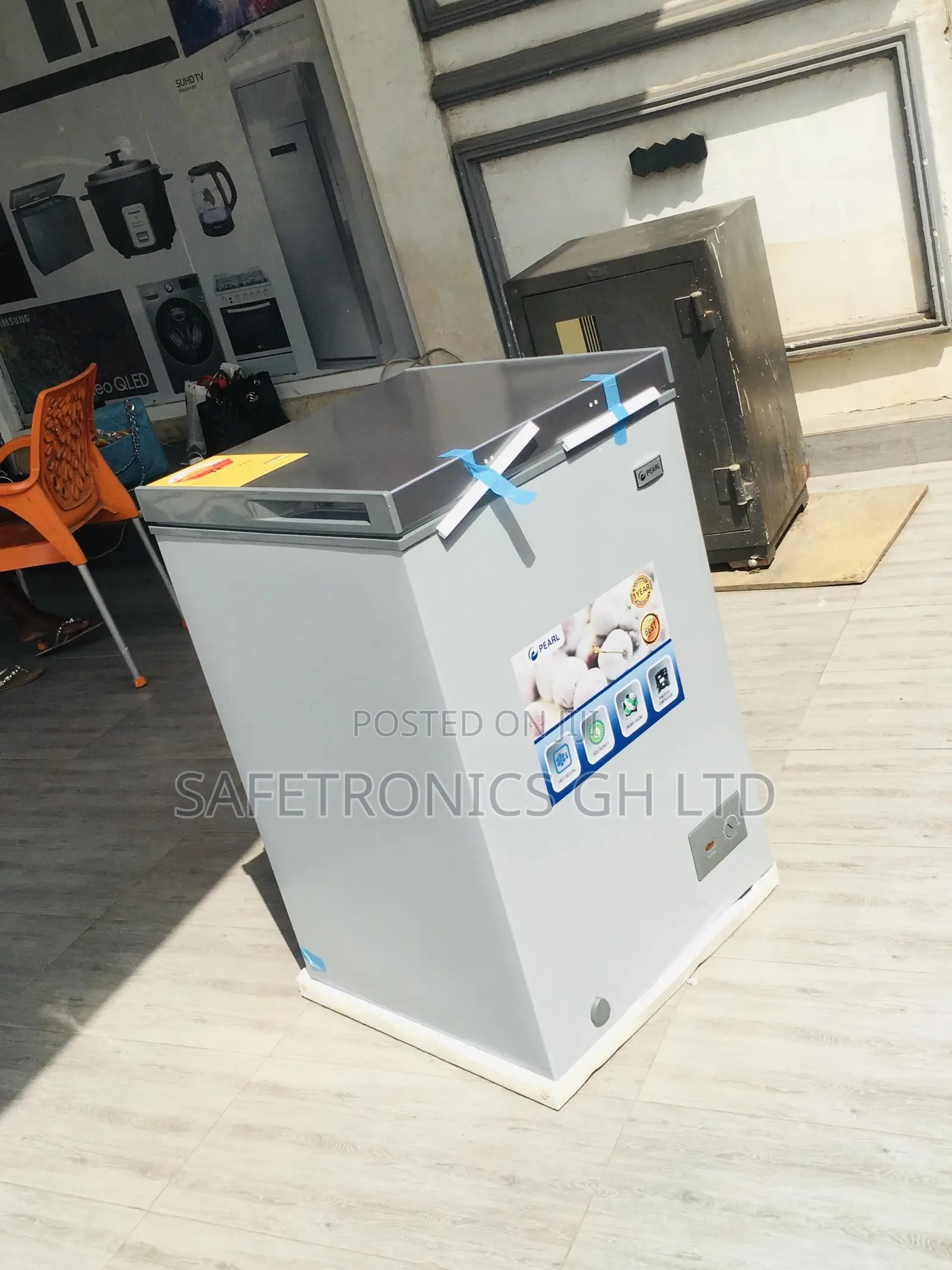 Chestfreezer Pearl Electric 100L Gray PCF-127 Singledoor