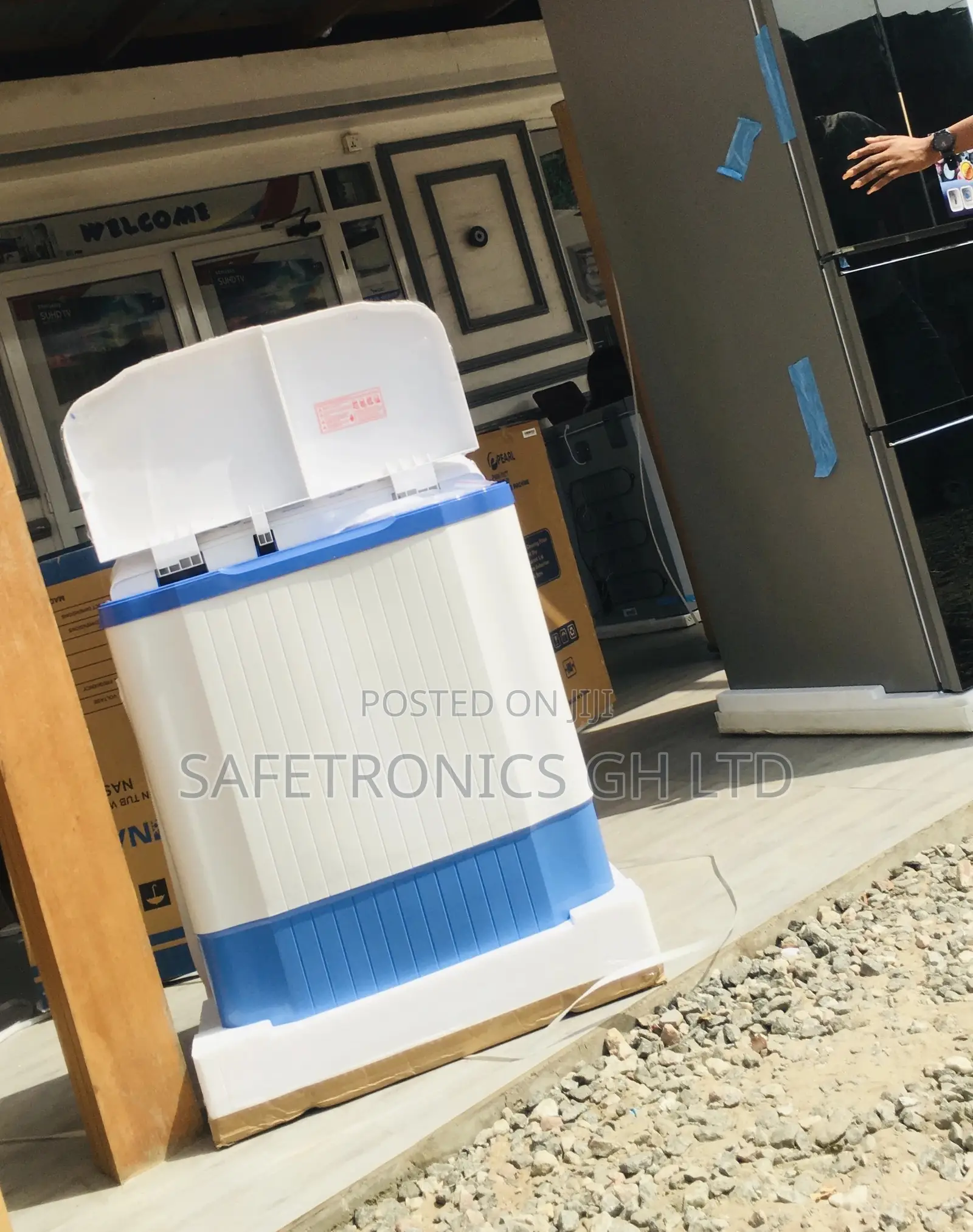 Topload Semiautomatic Nasco 7kg Blue/White Washingmachine