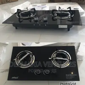 AYGAZ Built in 2 Burner Auto Ignition Glass Top Gas Hob
