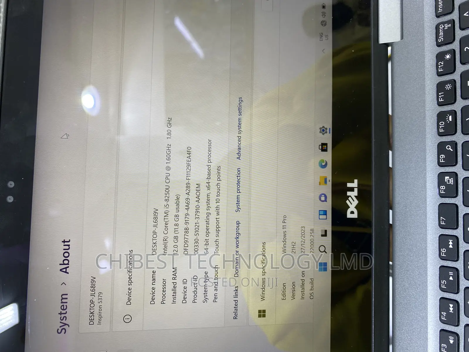 Laptop Dell Inspiron 13 5379 12GB Intel Core I5 SSD 512GB