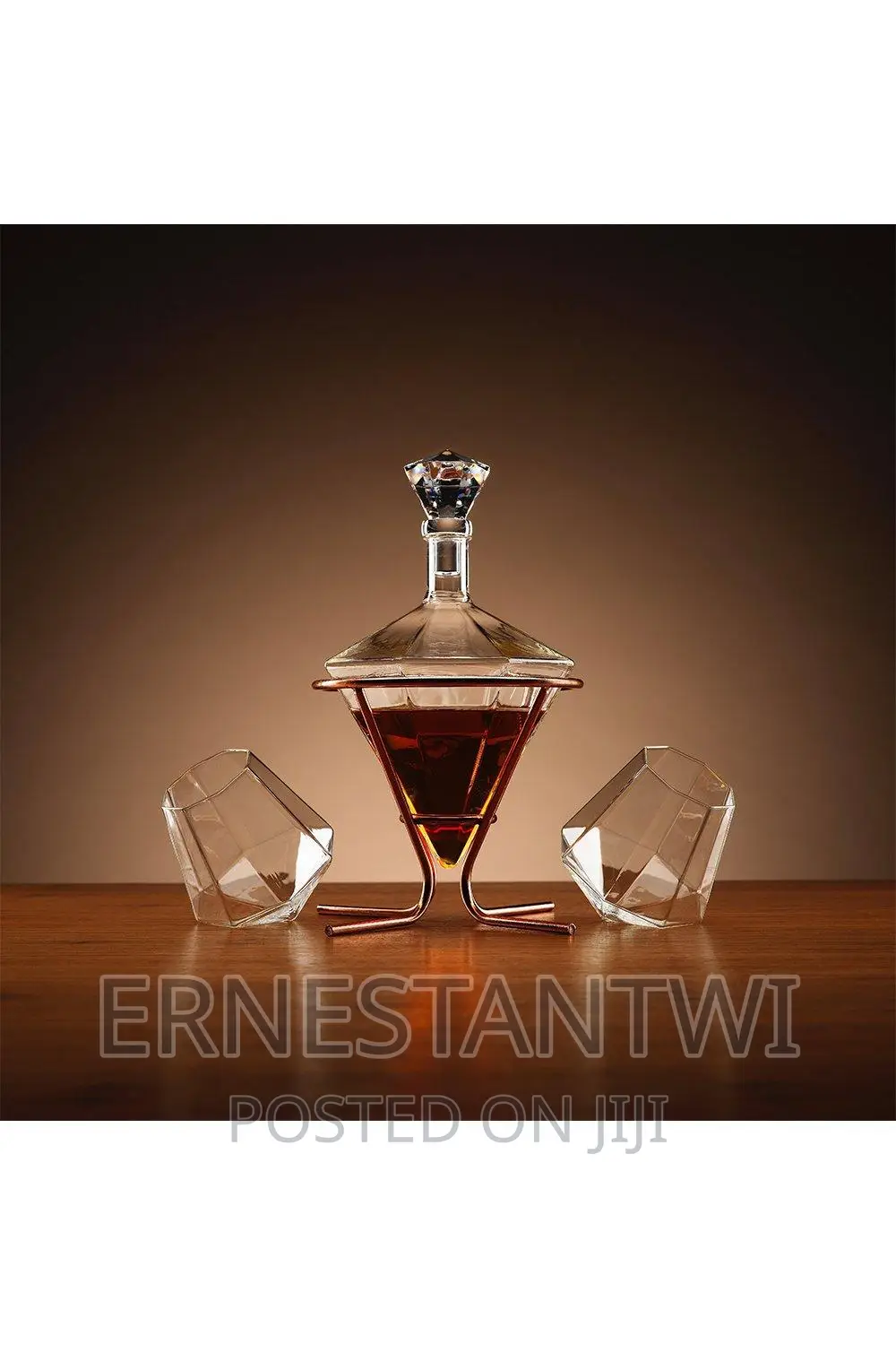 Diamond Decanter With Glasses Set From Ingenious, UK