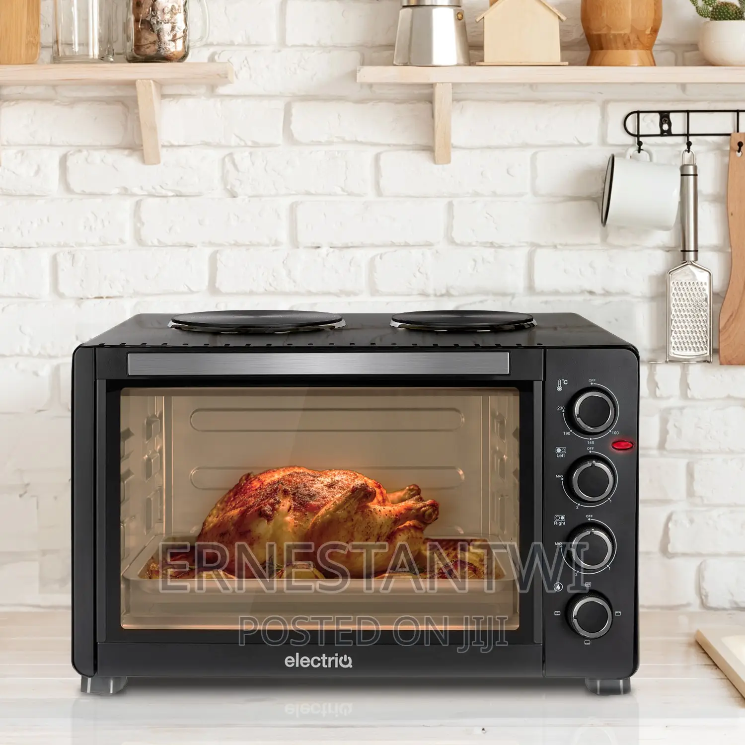 45liter Mini Oven With Dual Hotplates From Electriq, UK