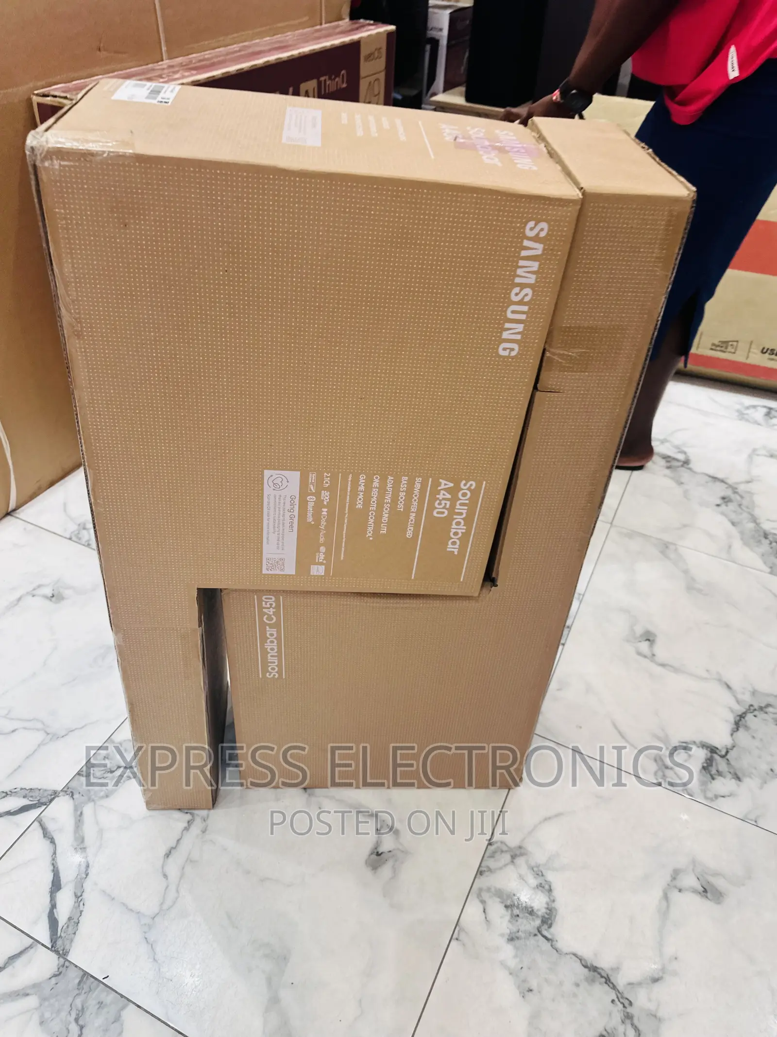 Clear Sound Quality Samsung Soundbar With Woofer A450