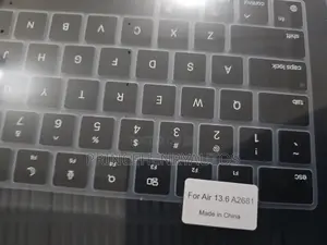 Eoocoo Black Keyboard Cover for Macbook Air 13.6 A2681