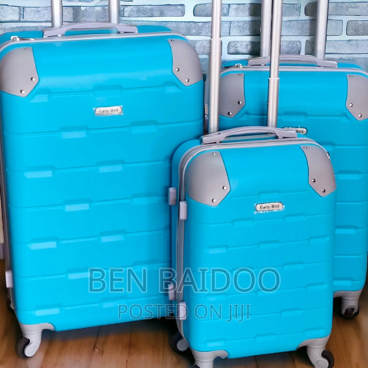 New Plastic Travelling Bags (3 Pieces)