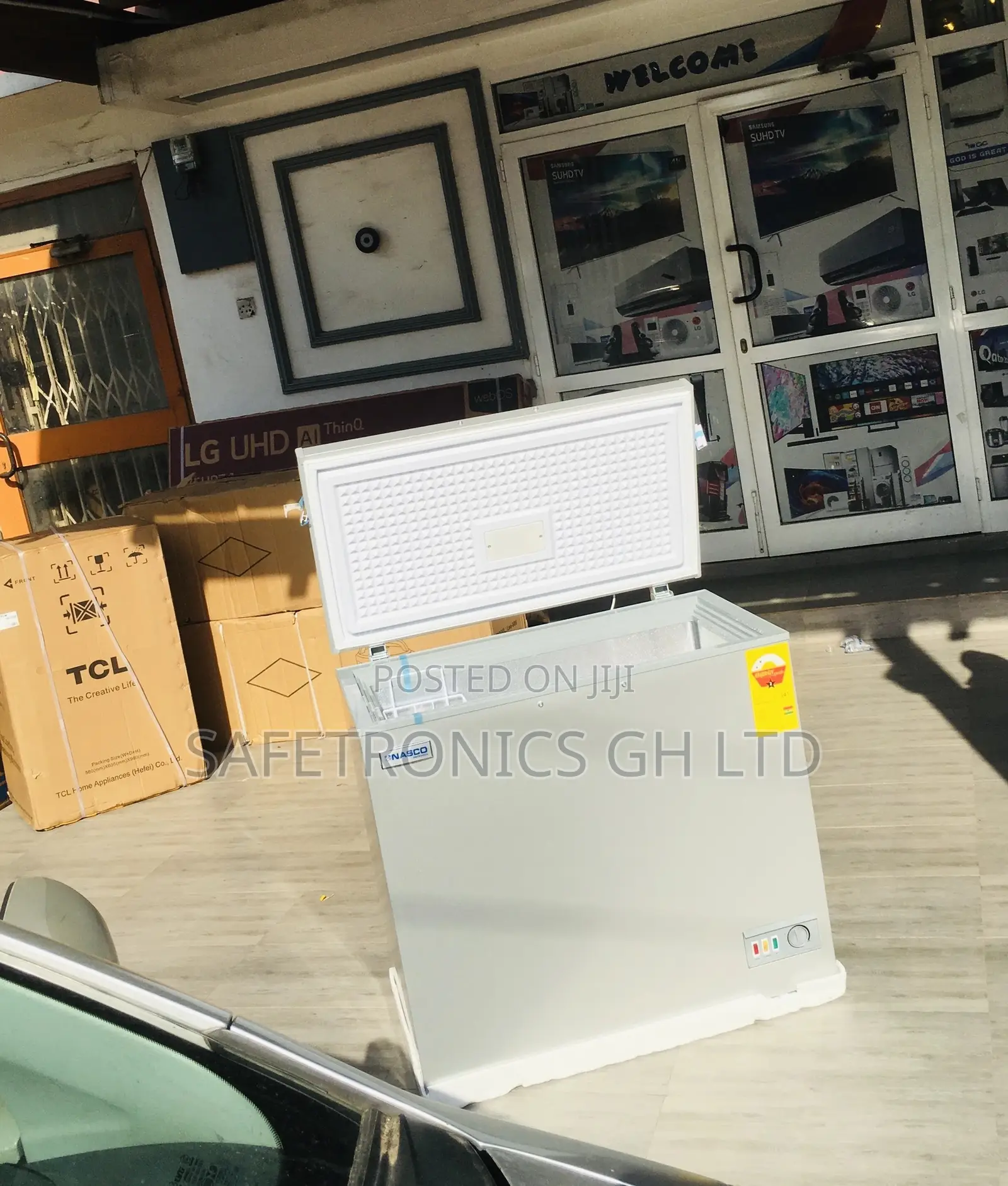 Chestfreezer Nasco Gray 200L Nas-250 Singledoor Electric