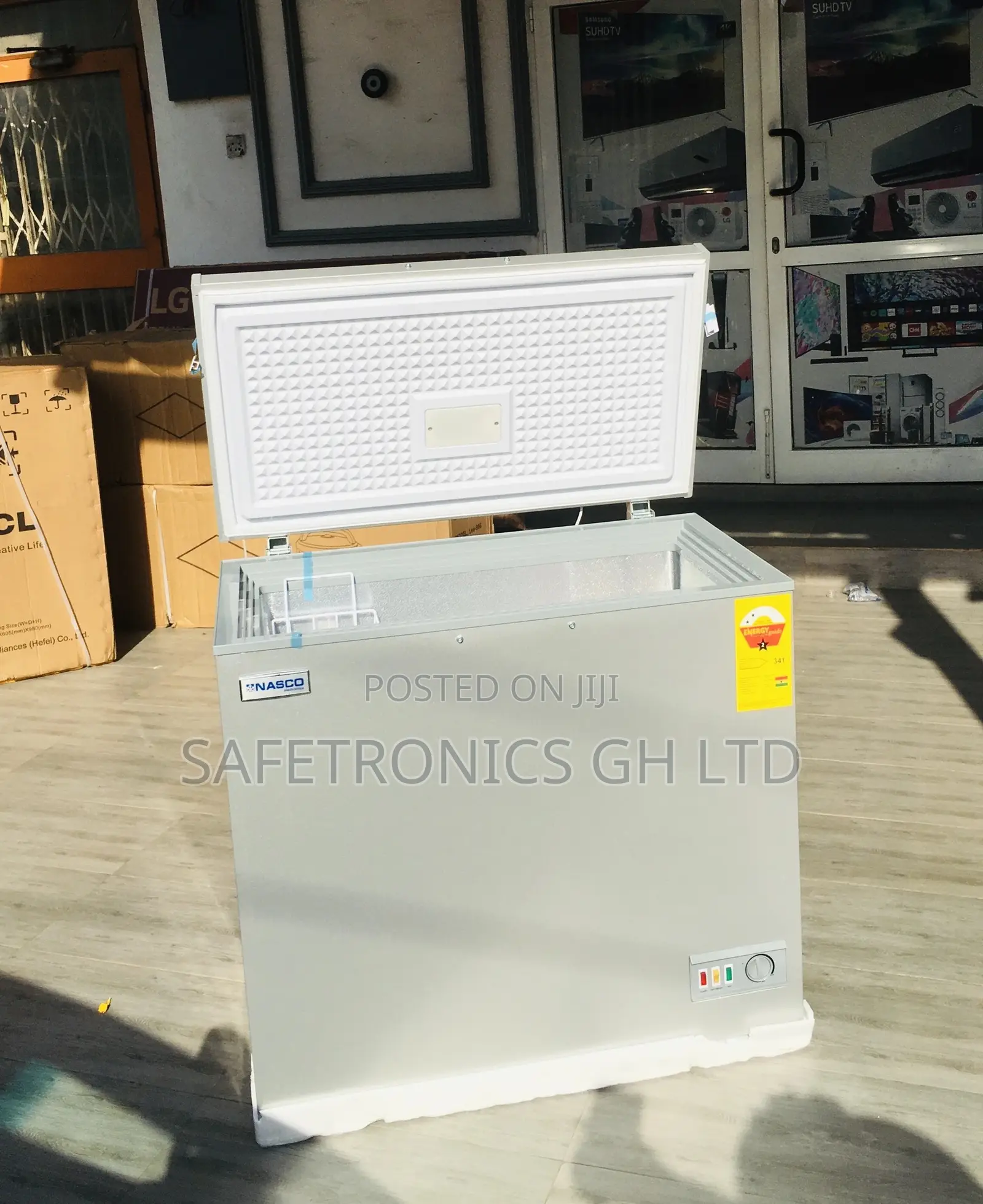 Nas-250 Chestfreezer 200 Liters Nasco Singledoor Gray