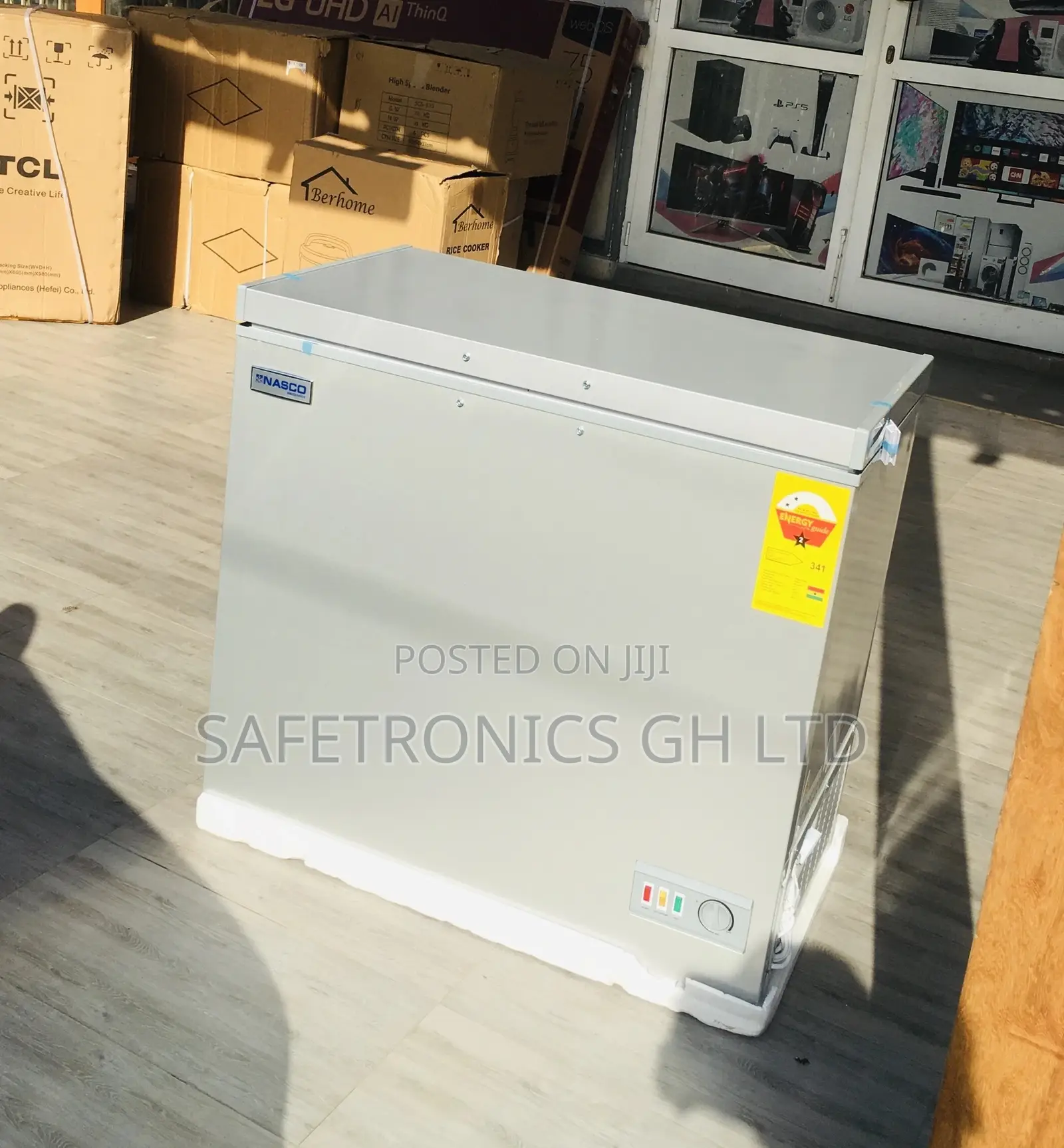 Electric Gray Chestfreezer 200L Singledoor Nas-250 Nasco