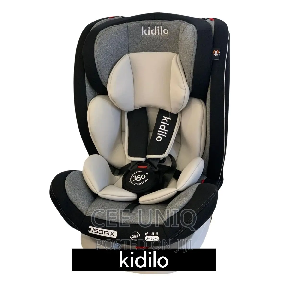 Kidilo 360 Rotation Car Seat With Isofix