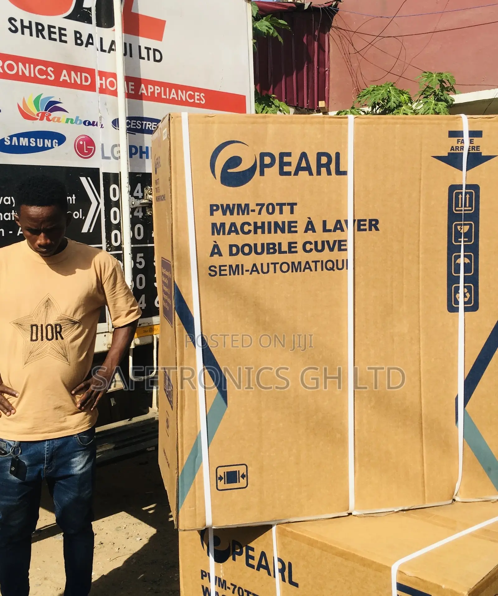 7kg Washingmachine Electric Pearl Semiautomatic Topload