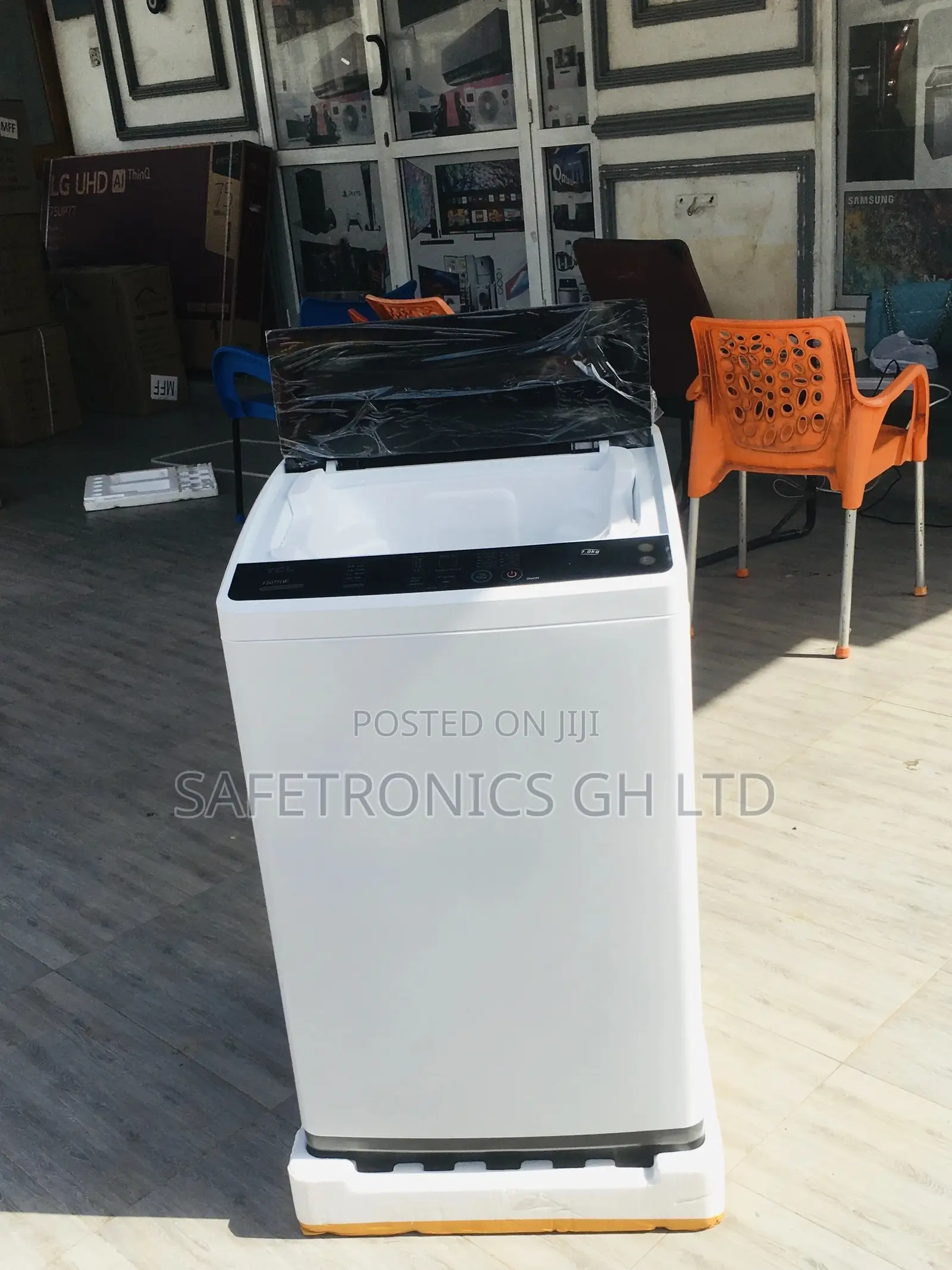 Washingmachine Topload Semiautomatic 7kg TCL Gray