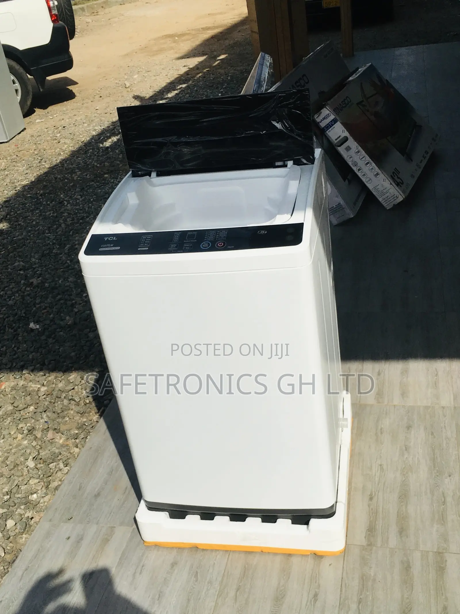 TCL Gray Electric Washingmachine Topload Semiautomatic 7kg