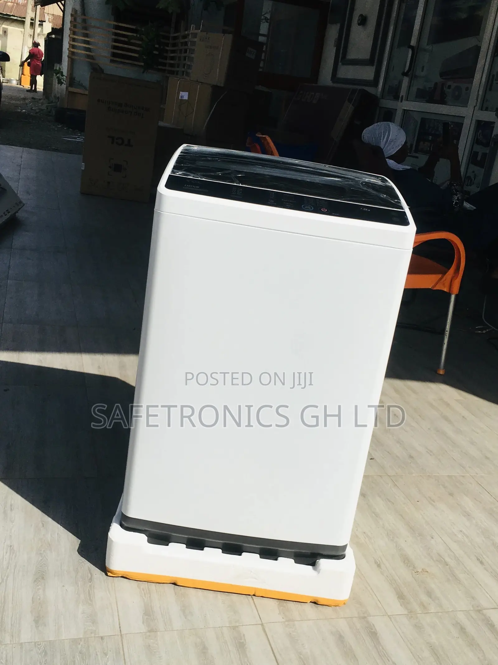 TCL 7kg Washingmachine Topload Semiautomatic Gray Electric