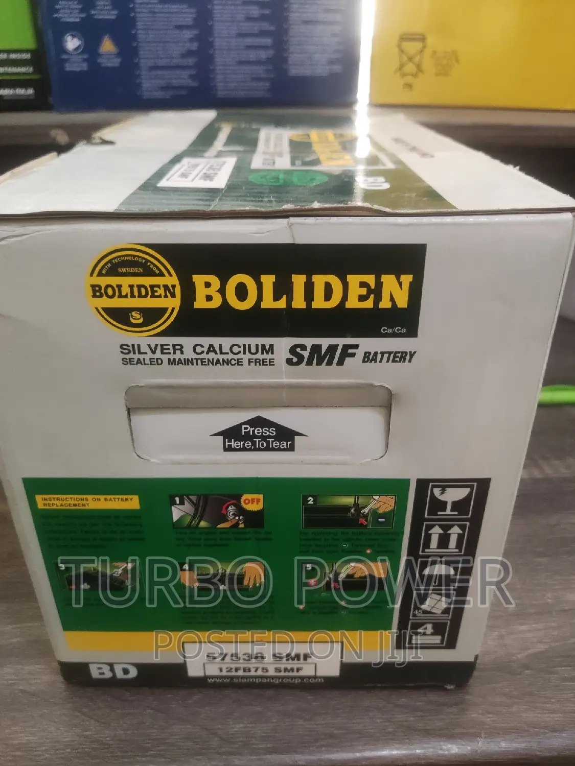 BOLIDEN BATTERIES Original 15 Plates Made in Sweden