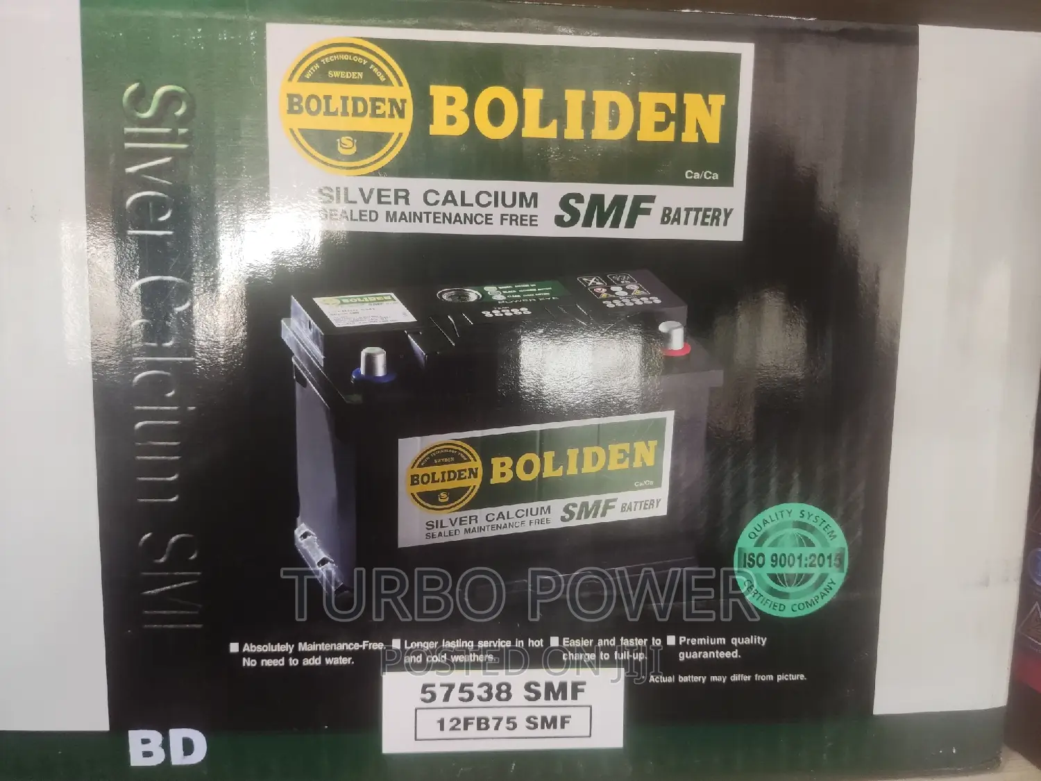 BOLIDEN BATTERIES Original 15 Plates Made in Sweden