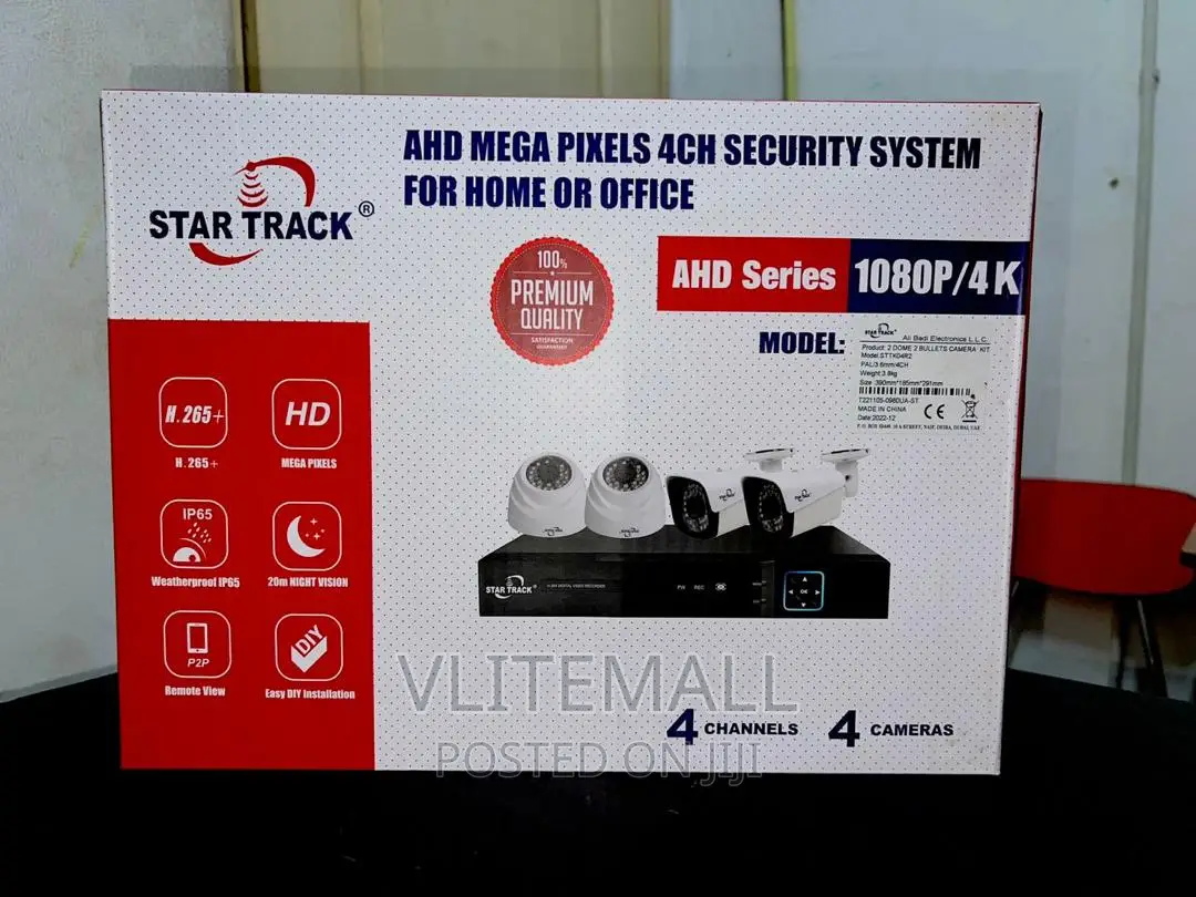 Star Track 4CH 2MP 4 Camera System - STTK04R2