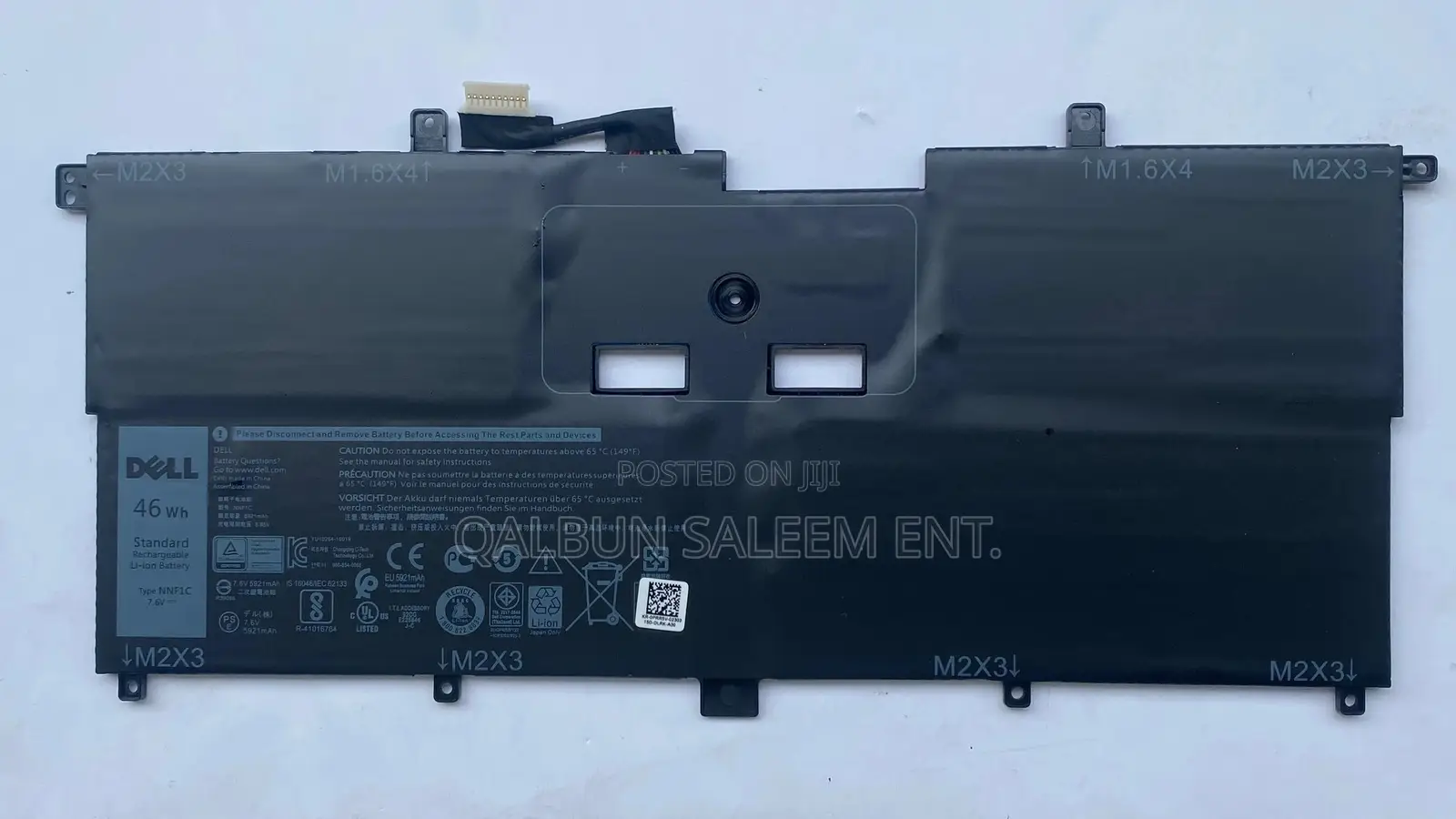 Dell NNF1C Laptop Battery for XPS 13 9365 XPS 13 9365 2-in-1