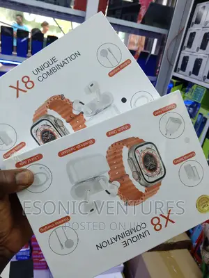X8 Smart Watch With Aripod And iPhone Magnetic Power Bank