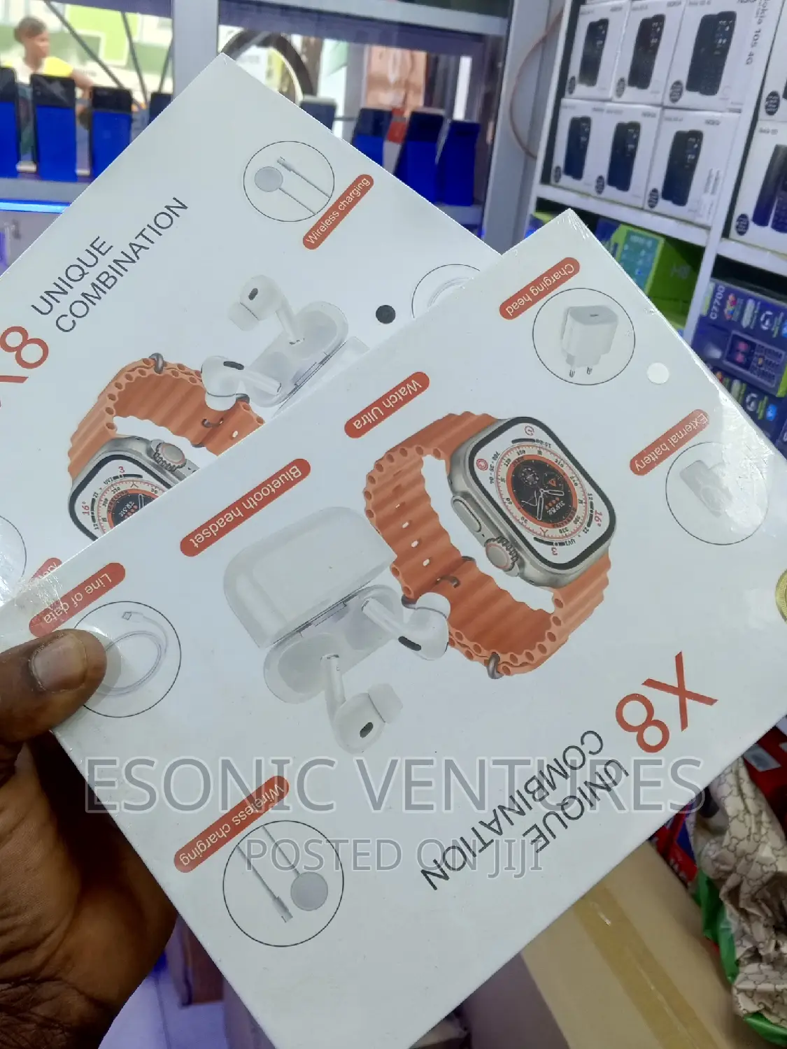 X8 Smart Watch With Aripod And iPhone Magnetic Power Bank