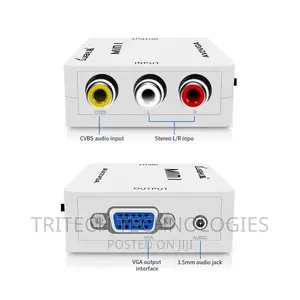 AV to VGA Adapter 1080P HD Mini VGA Convert