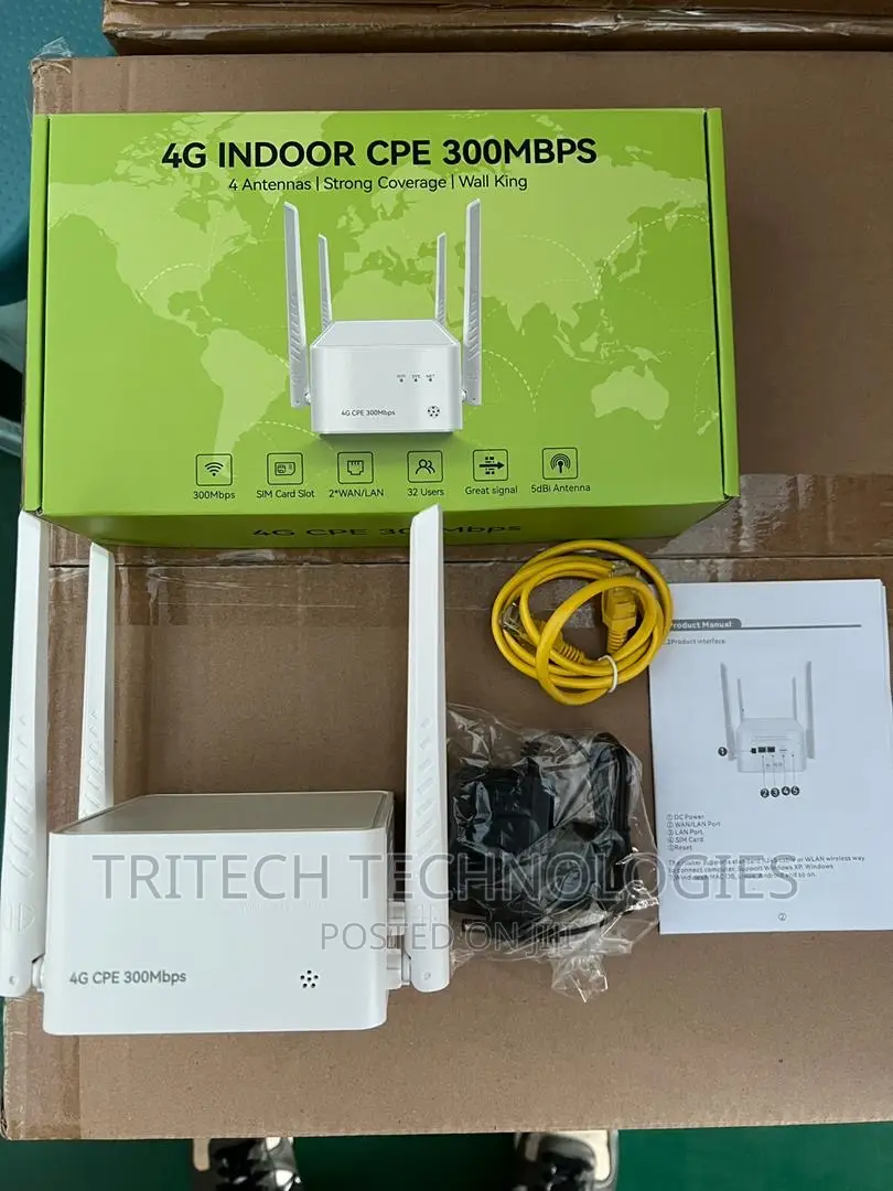 Universal Wireless 4G Indoor Cpe 300mbps SIM Router
