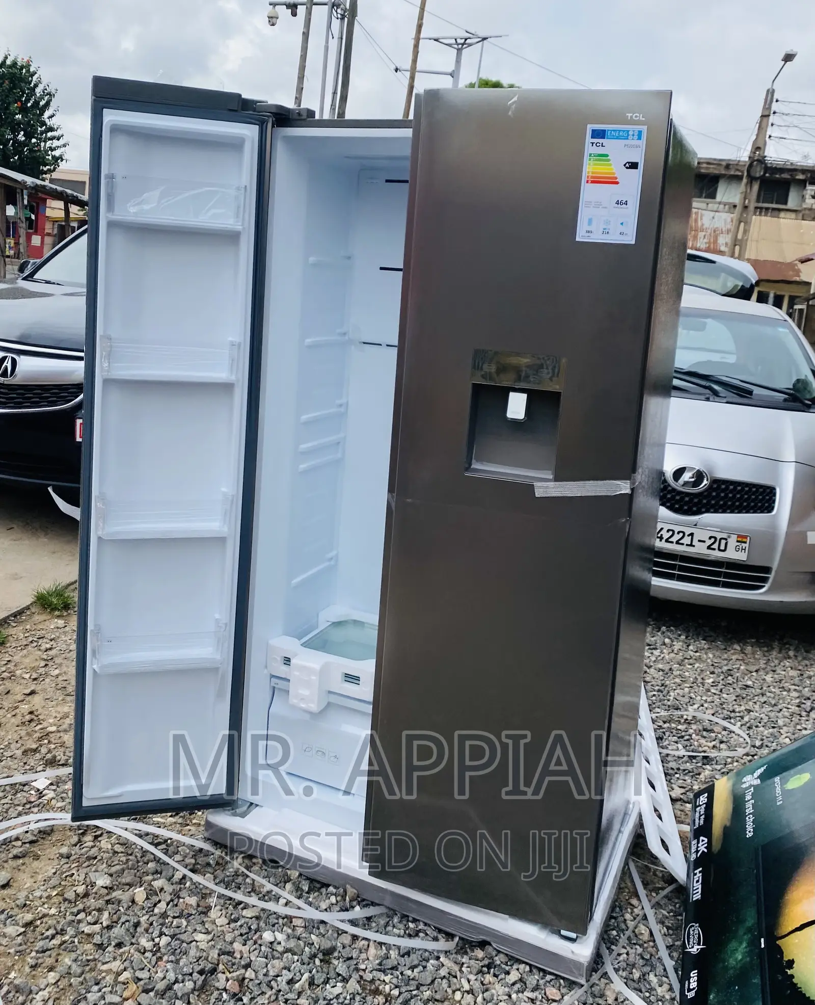Latest and Affordable TCL P520SBN Side by Side Fridge 