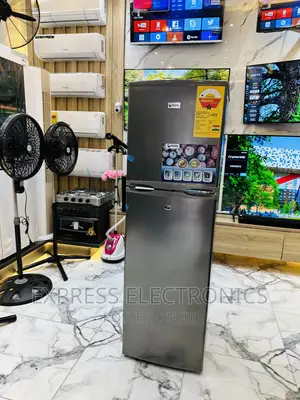 Pearl Top Freezer Double Door Fridge Grey Fast Cooling