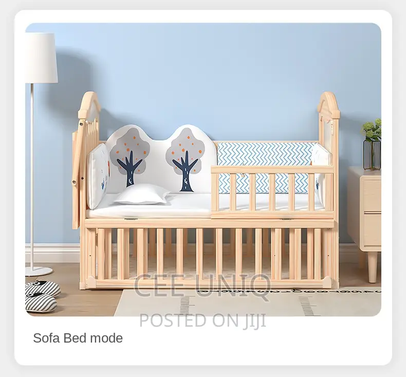 Convertible Wooden Baby Crib