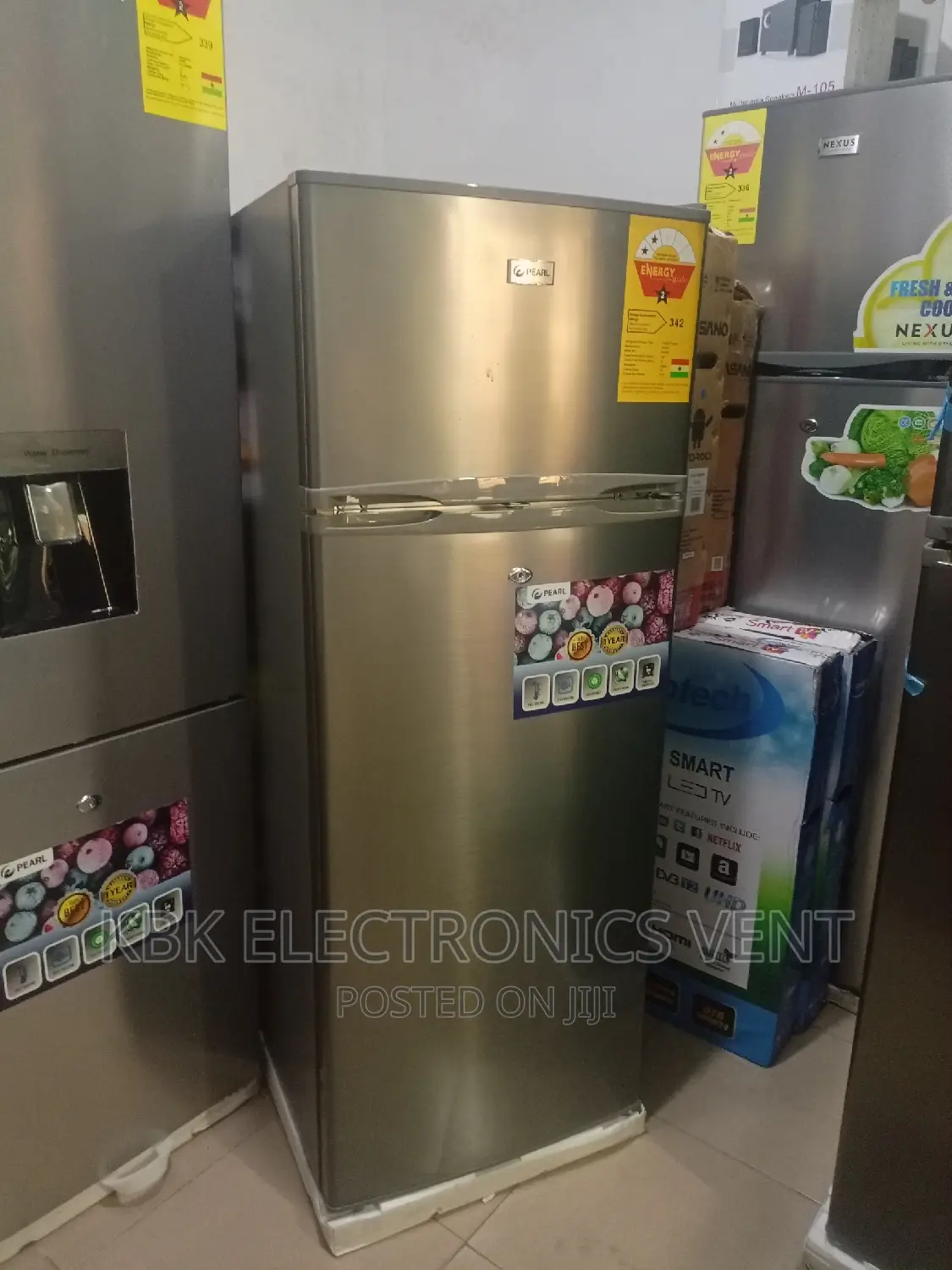 Pearl 210ltr Double Door Fridge Top Mounted Freezer