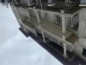 Stainless Gold Flowers Design Balustrade
