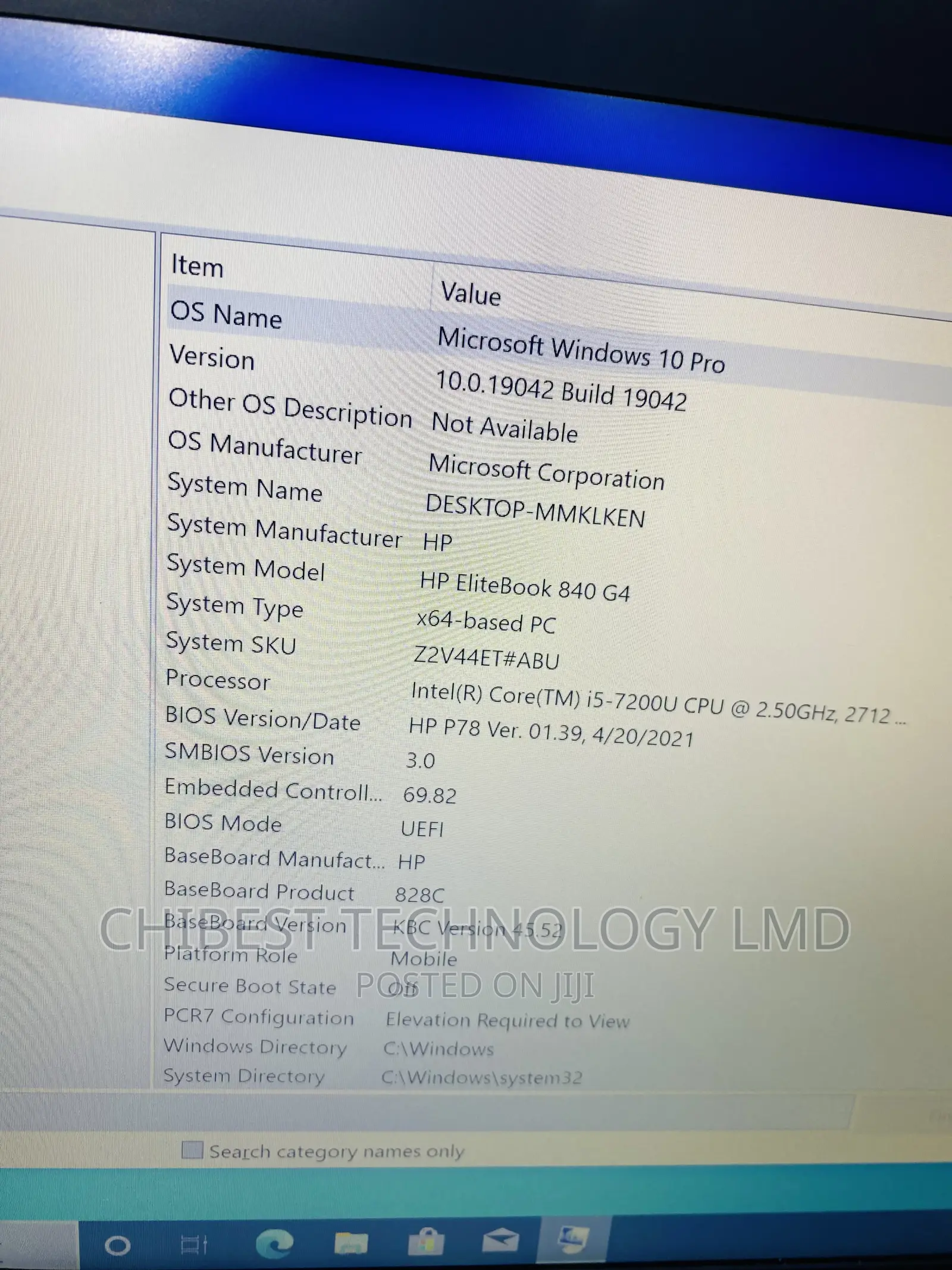 Laptop HP EliteBook 840 G4 8GB Intel Core I5 SSD 256GB