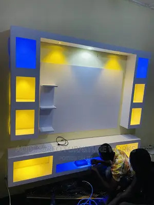 Original Led Wall Mount With Led Tvstand Stand and Tv Board