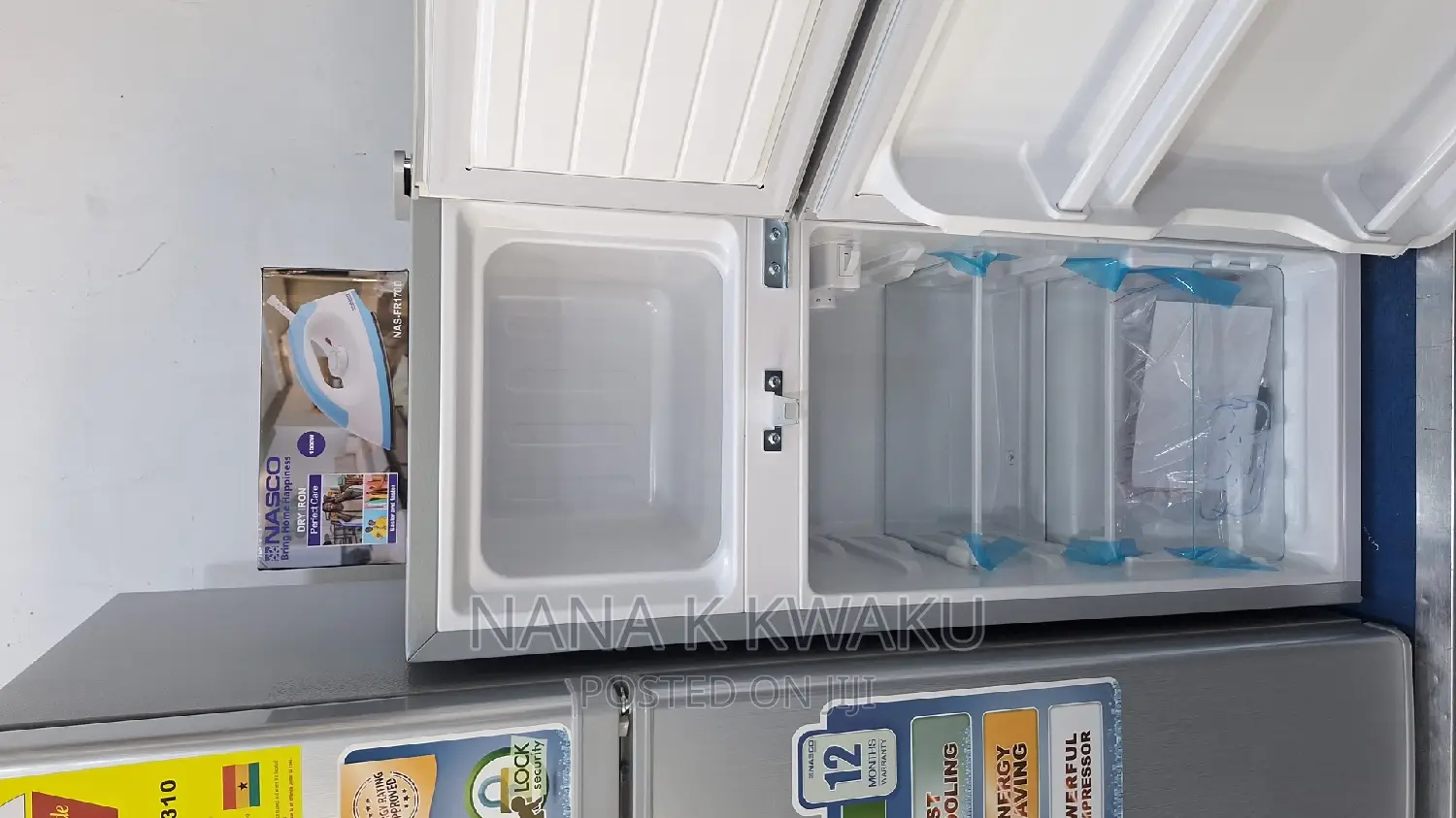Xmas  Nasco Nasf2-130 Double Door Fridge