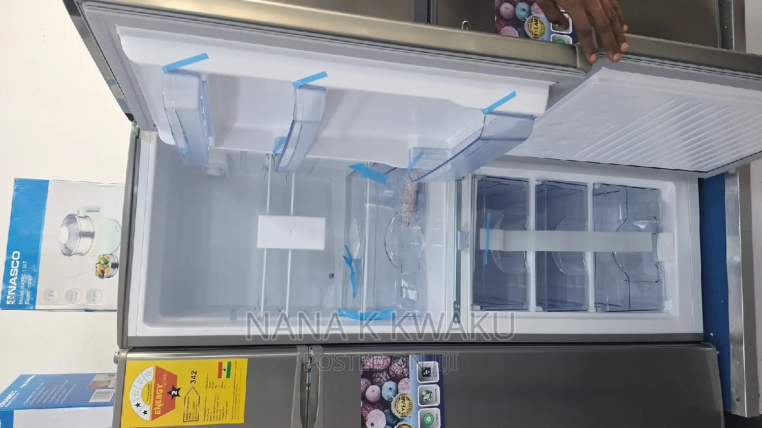 X Mass Promo Pearl Pf200b Double Door Fridge_bottom Freezer