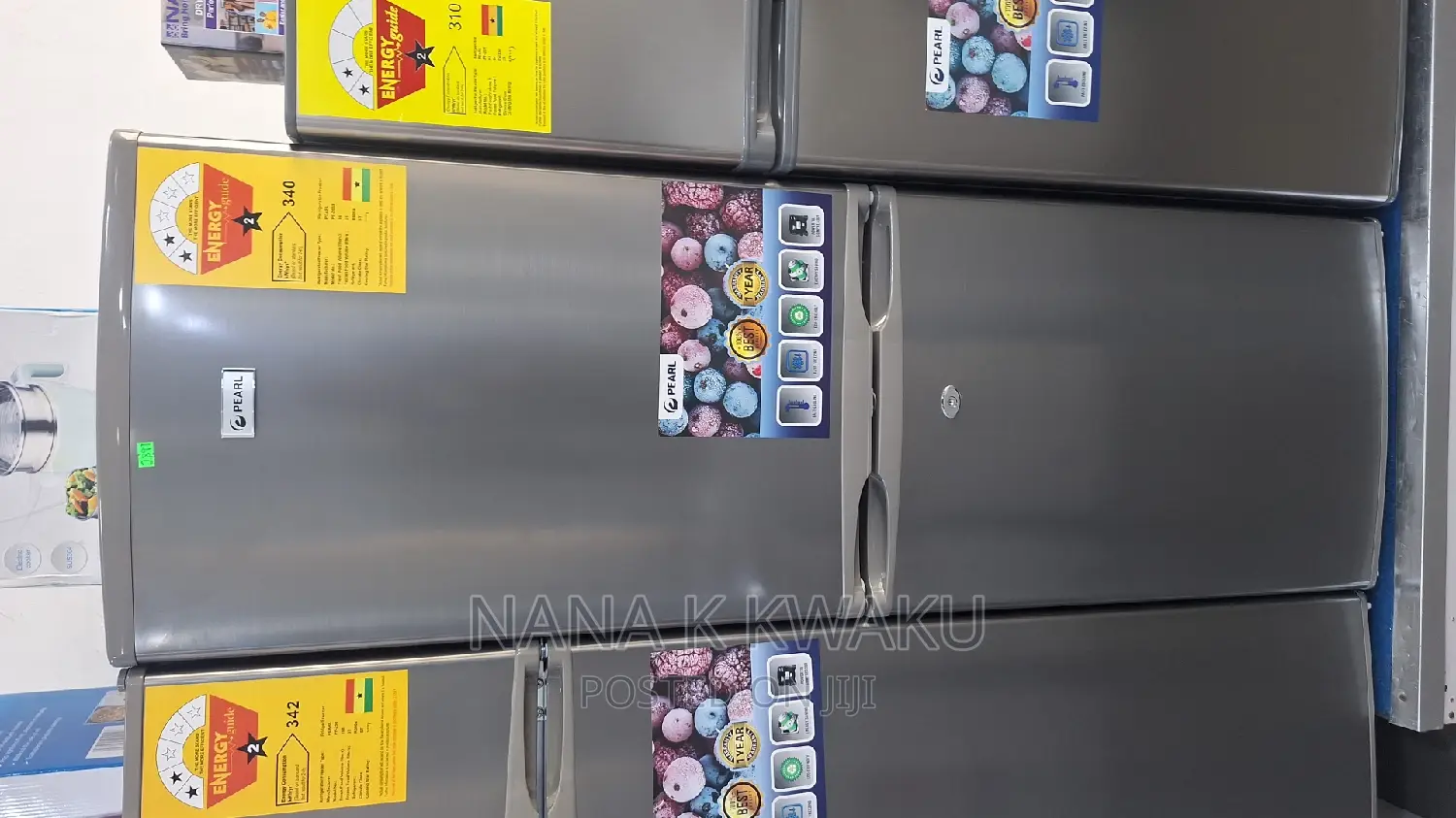 X Mass Promo Pearl Pf200b Double Door Fridge_bottom Freezer