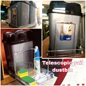 Modern Cabinet Dustbins With Rails.