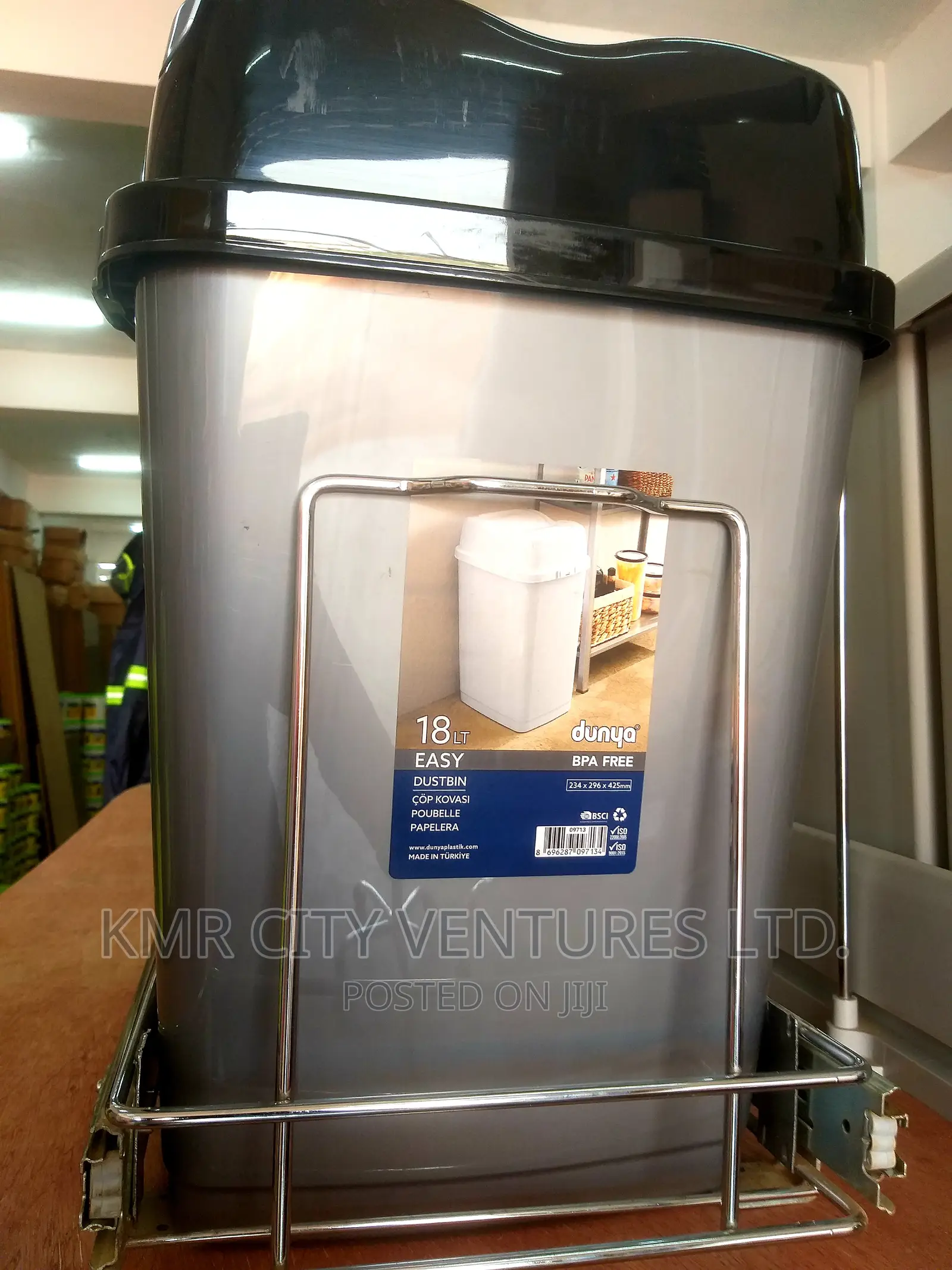 Modern Cabinet Dustbins With Rails.