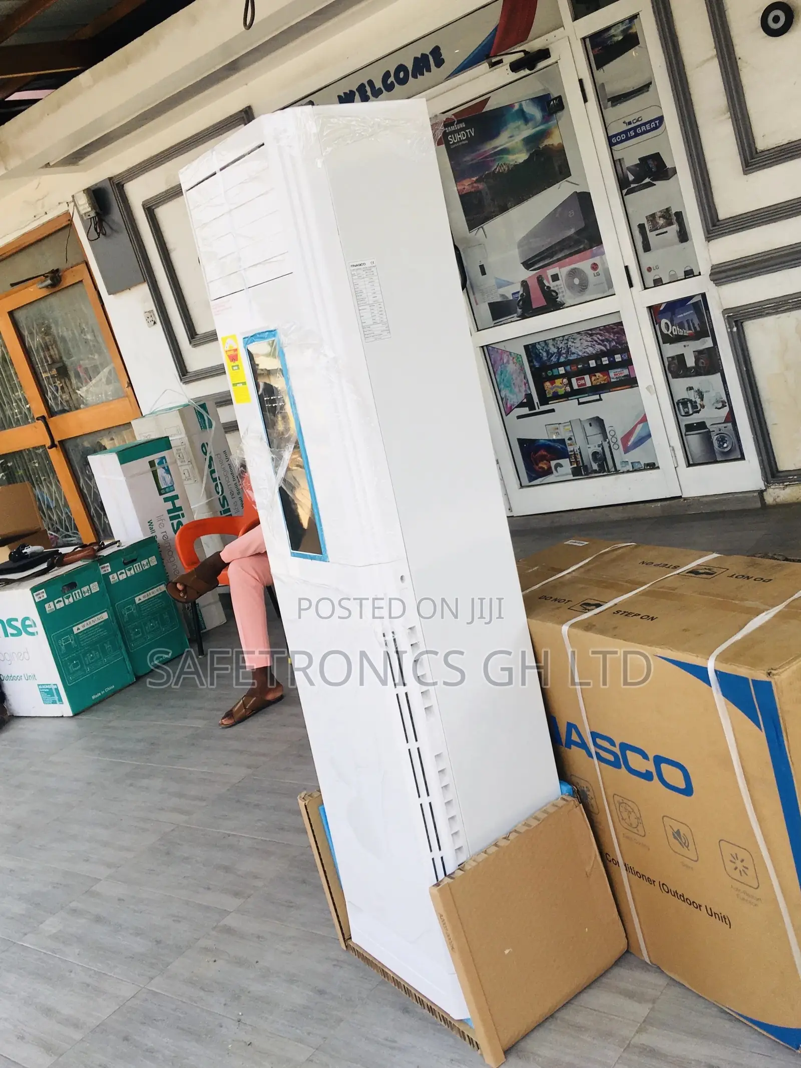 Airconditioner Nasco 2.5hp Standing Floor + Gas Burner 