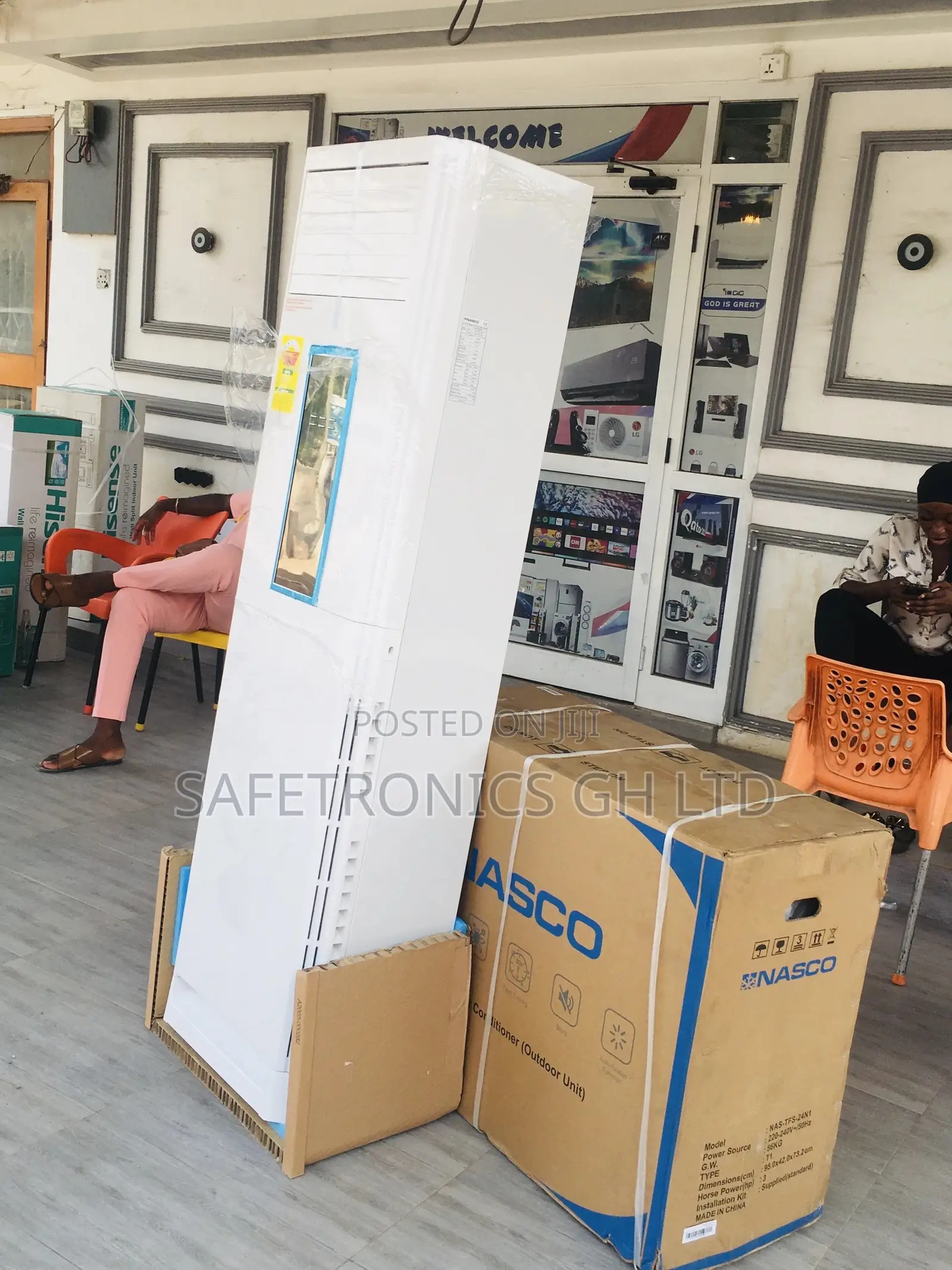 Nasco Airconditioner 2.5hp Standing Floor Free Gas Cooker