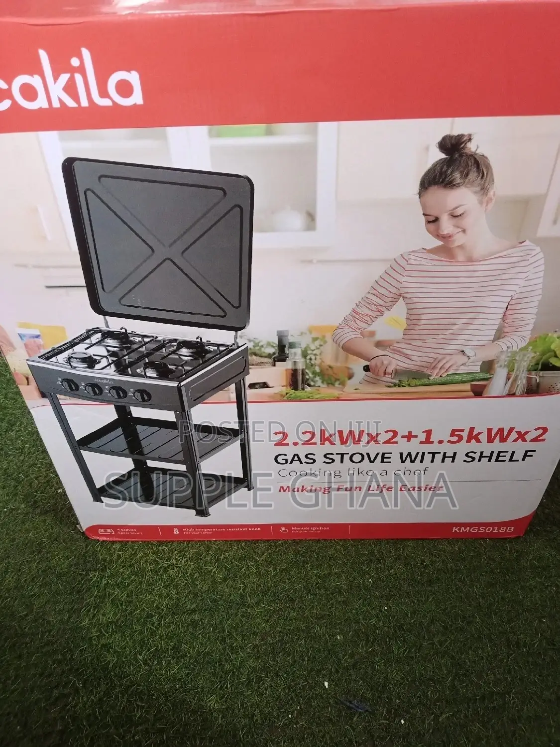 Affordable Decakila Gas Stove With Shelf
